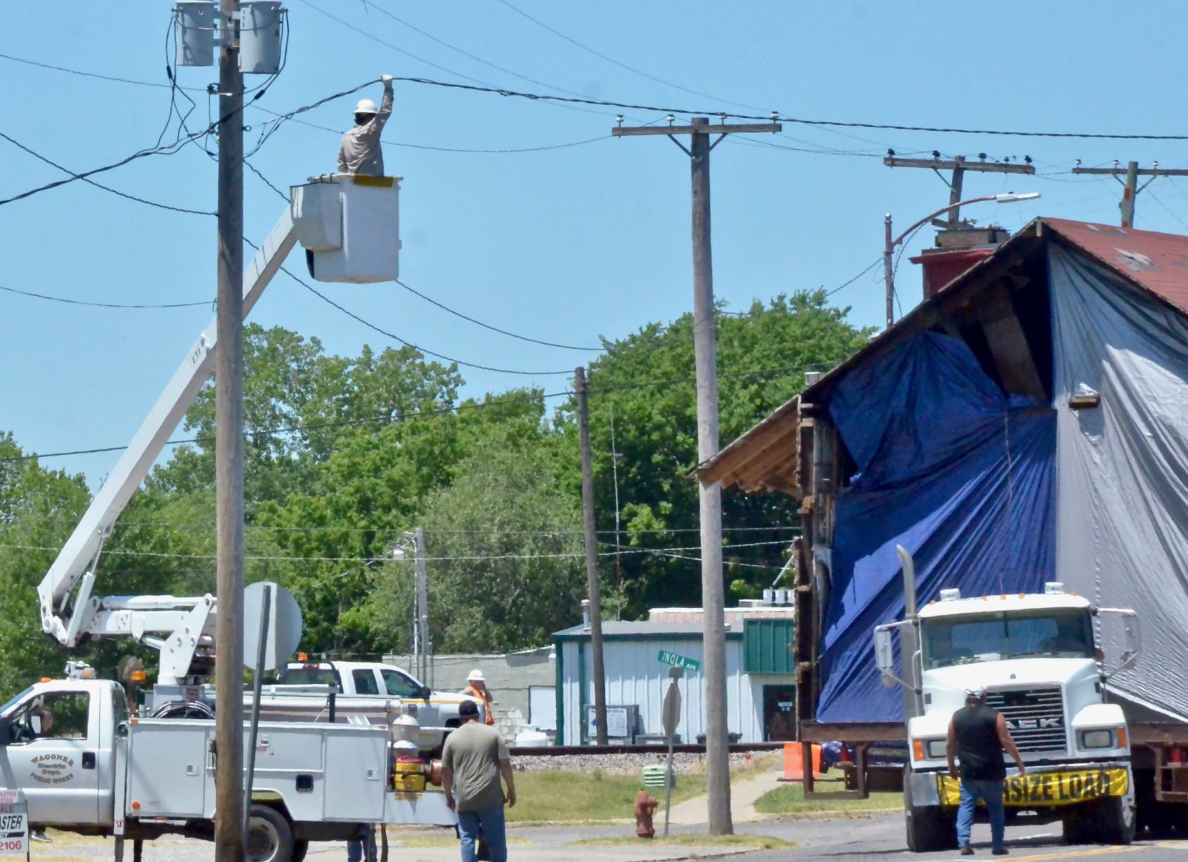 Train depot moved to new home
